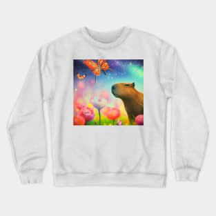 capybara colorful Crewneck Sweatshirt
